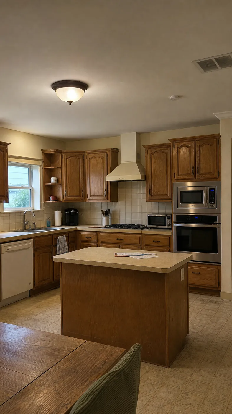 The same kitchen before the remodel